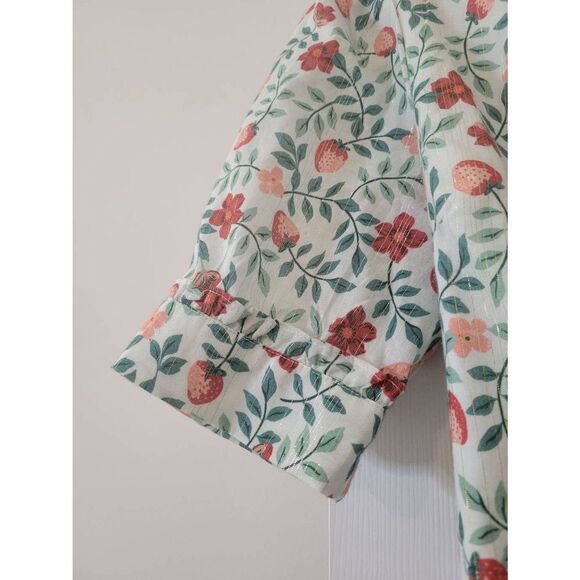 Draper James Reba Wrap Dress Size 4 Strawberry NWOT - Picture 7 of 9